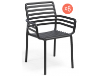 Комплект пластиковых кресел Doga Set 6