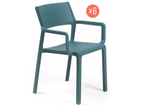 Комплект пластиковых кресел Trill Armchair Set 6