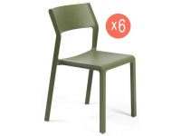 Комплект пластиковых стульев Trill Bistrot Set 6