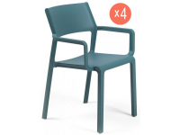 Комплект пластиковых кресел Trill Armchair Set 4