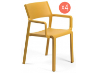 Комплект пластиковых кресел Trill Armchair Set 4