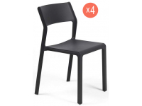 Комплект пластиковых кресел Trill Bistrot Set 4