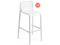 Комплект пластиковых барных стульев Doga Stool Set 4