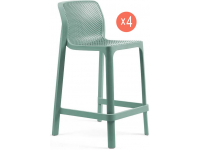 Комплект пластиковых полубарных стульев Net Stool Mini Set 4
