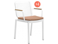 Комплект металлических кресел с подушками Armona Set 4