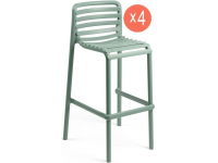 Комплект пластиковых барных стульев Doga Stool Set 4