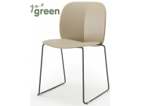 Стул пластиковый на полозьях Mentha Go Green