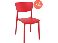 Комплект пластиковых стульев Monna Set 4