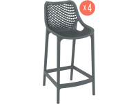 Комплект пластиковых полубарных стульев Air Bar 65 Set 4
