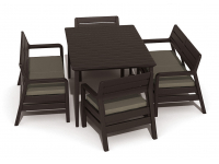 Комплект пластиковой мебели Delano set with Lima table 160