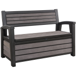 Сундук-скамья пластиковый садовый Hudson Storage Bench, 1390х635х880 мм