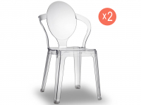 Комплект прозрачных стульев Spoon Set 2
