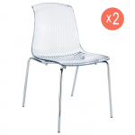 Комплект прозрачных стульев Allegra Set 2, 500х540х840 мм