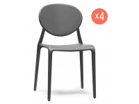 Комплект пластиковых стульев Gio Set 4