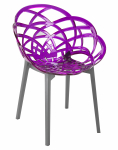 Кресло прозрачное Flora, 590х600х830 мм