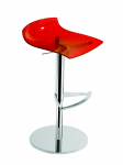 Табурет прозрачный барный X-Treme B, 480х480х750-870 мм