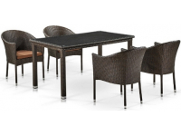 Комплект плетеной мебели T256A/Y350A-W53 4PCS Brown